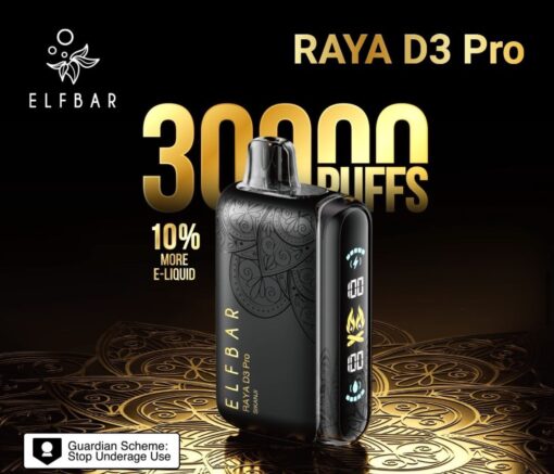 Elf Bar Raya D3 Pro 30K Puffs Disposable Vape India | Vape Paradise