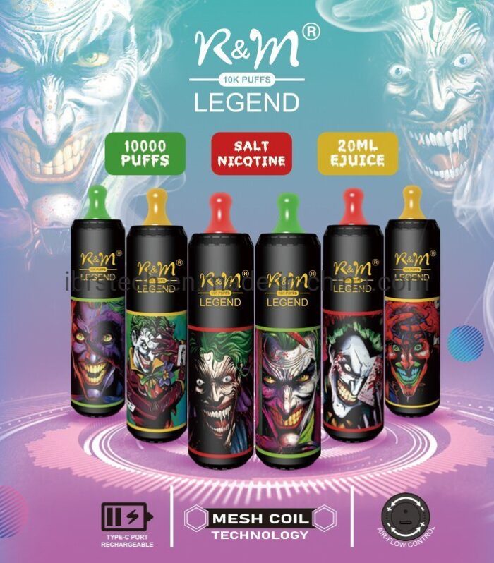 R&M Legend 10000 Puffs Rechargeable Disposable Vape India | Vape Paradise